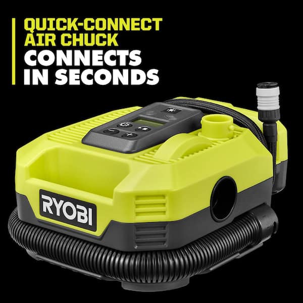 RYOBI ONE+ Dual Function Inflator with 2.0 Ah Battery and Charger