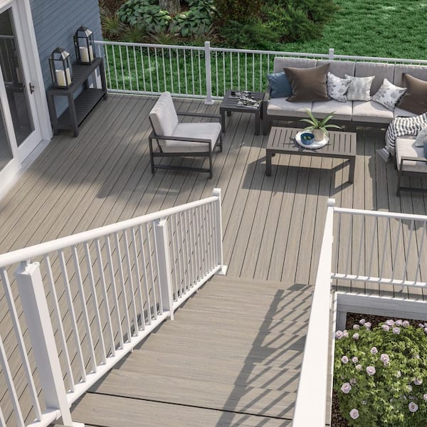 Rapid Rail Textured White Aluminum Stair Bracket Kit (4-Pack)