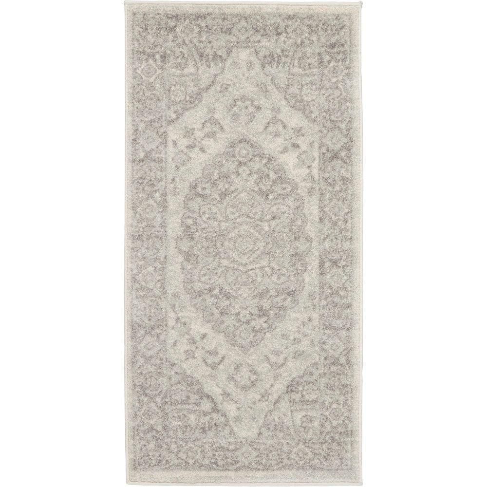 Tranquil Ivory/Grey doormat 2 ft. x 4 ft. Medallion Traditional Kitchen Area Rug price history on PriceWatchPro