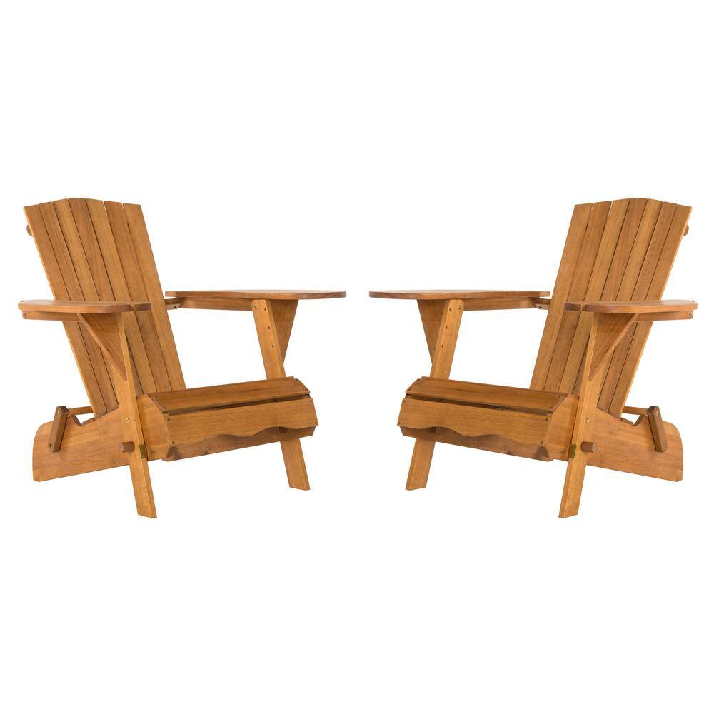 Breetel Natural Brown Wood Adirondack Chair (2-Set) price history on PriceWatchPro