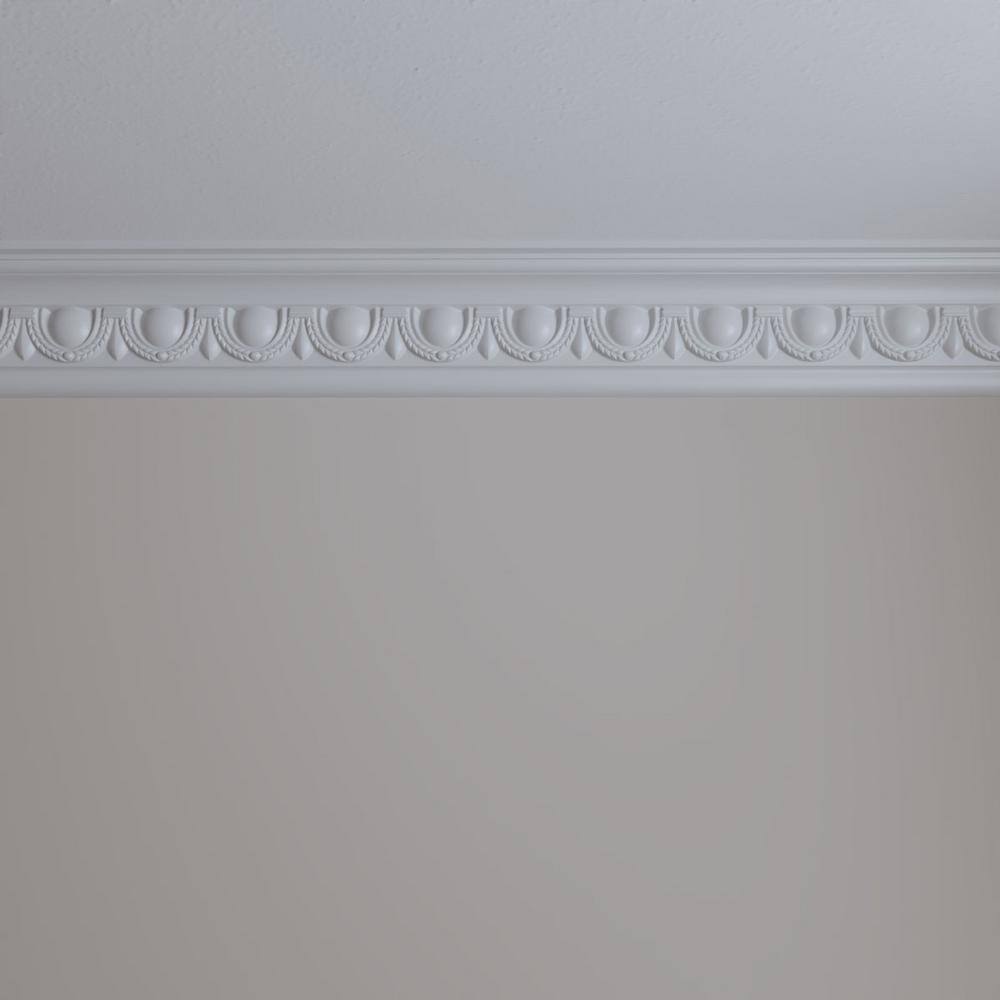 Federal Egg and Dart Primed Polyurethane Crown Moulding