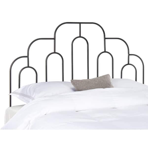 SAFAVIEH Paloma Black Metal Full Headboard