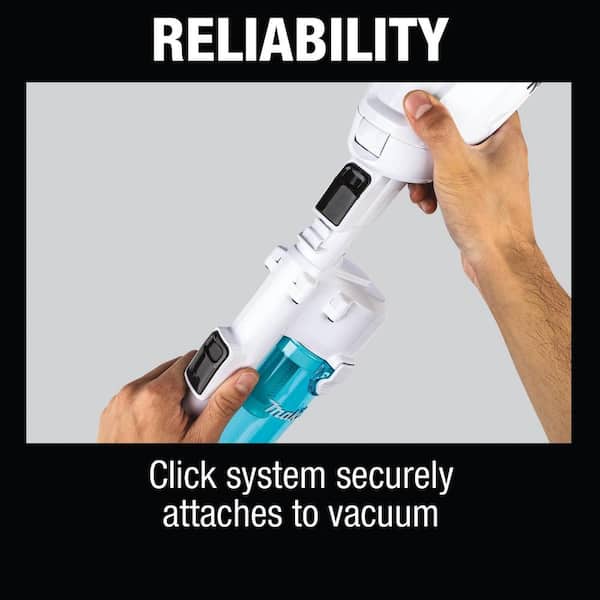 Makita White Cyclonic Vacuum Attachment with Lock 191D70-5 - The