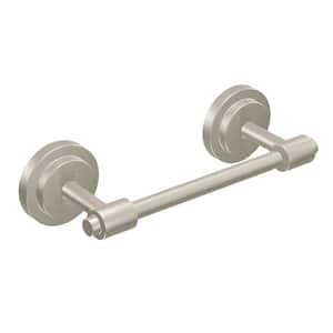 ISO Pivoting Double Post Toilet Paper Holder in Spot Resist Brushed Nickel