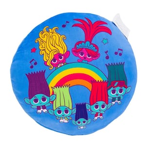 Trolls 3 Tiny Trolls Multi-Color Travel Cloud Pillow