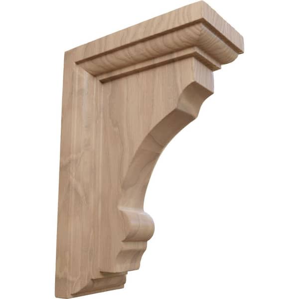 Ekena Millwork 2-1/2 in. x 6 in. x 4 in. Mahogany Small Thompson Bracket