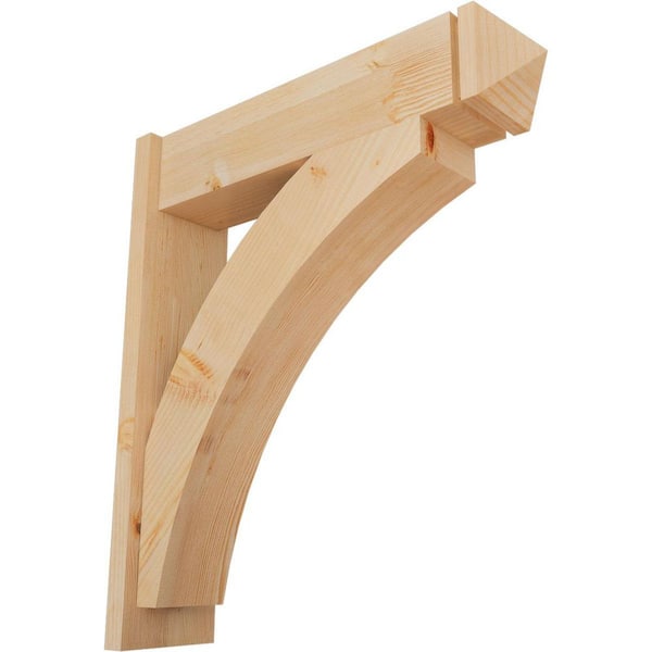 Ekena Millwork 8 in. x 34 in. x 30 in. Thorton Arts and Crafts Smooth Douglas Fir Outlooker