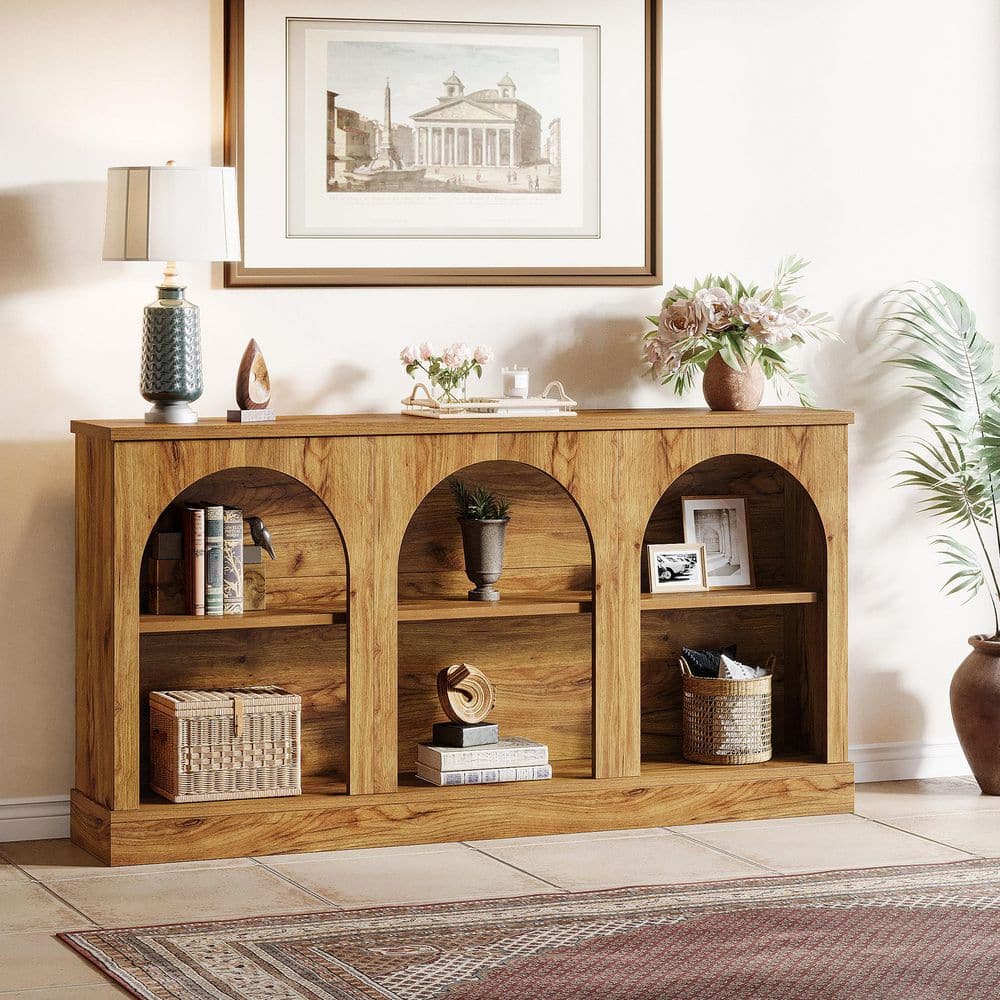 TRIBESIGNS WAY TO ORIGIN Benjamin 63 in. Long Oak Brown Rectangle