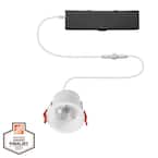 4 in. White Interchangeable Trim LED Integrated Trimless Recessed Lighting Kit