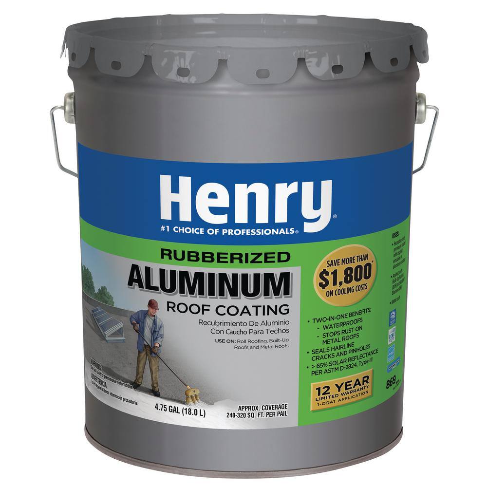 Henry 869 Rubberized Aluminum Reflective Roof Coating (24Piece) HE869072