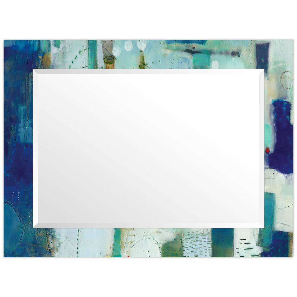 Sue Jachimiec-Inspired Frameless Beveled Glass Wall Mirror 30x40