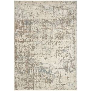 Nourison Concerto Ivory Beige 2 ft. x 4 ft. Abstract Contemporary Area ...