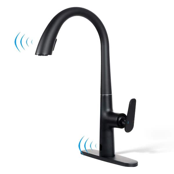 GIVING TREE Touchless Single Handle High Arc Pull Down Sprayer Kitchen ...