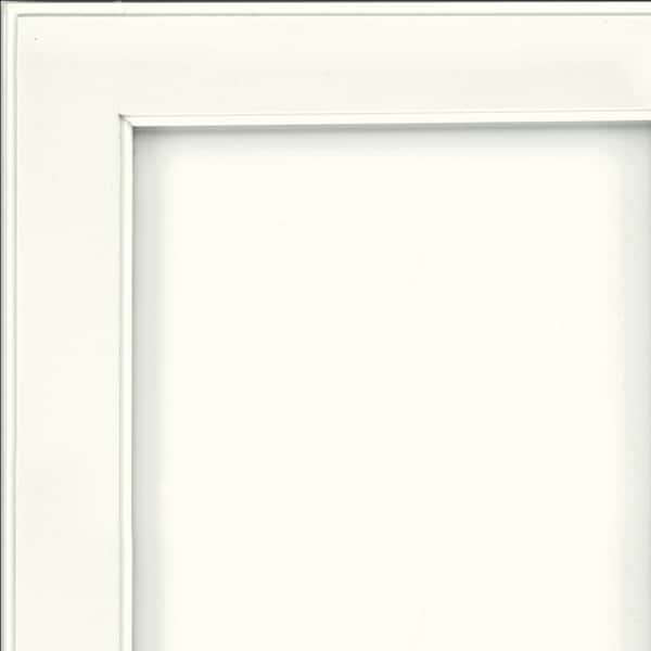 KraftMaid Geneva 7 5/16 in. W x 3/4 in. D x 7 5/16 in. H Quarter Cabinet Door Sample in Frost