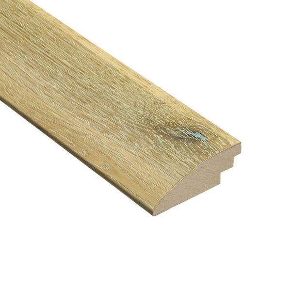 HOMELEGEND Wire Brushed White Oak 3/8 in. Thick x 2 in. Wide x 78 in. Length Hard Surface Reducer Molding