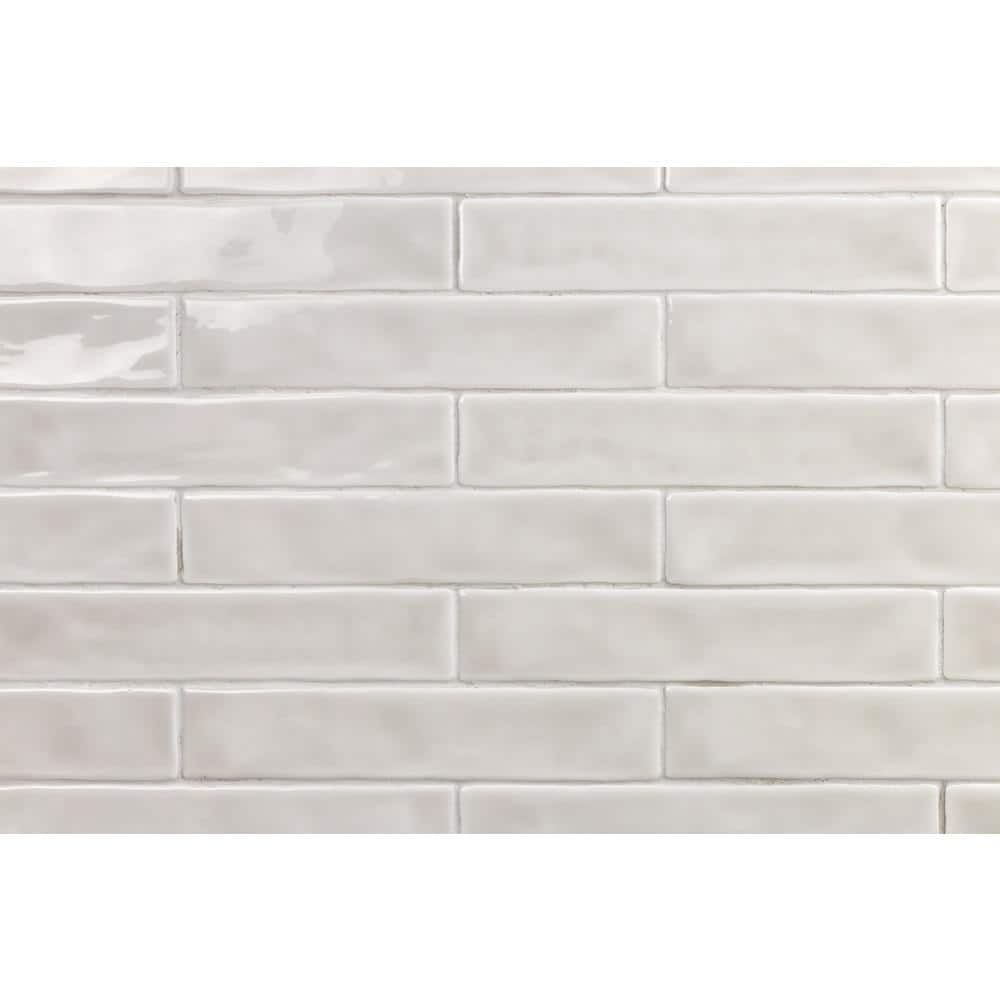 Brookline Polished Gray 2" x 10" Ceramic Subway Wall Tile