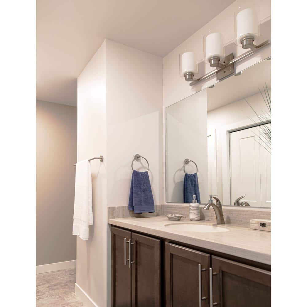 Oslo 25" Satin Nickel 3-Light Dimmable Vanity Fixture