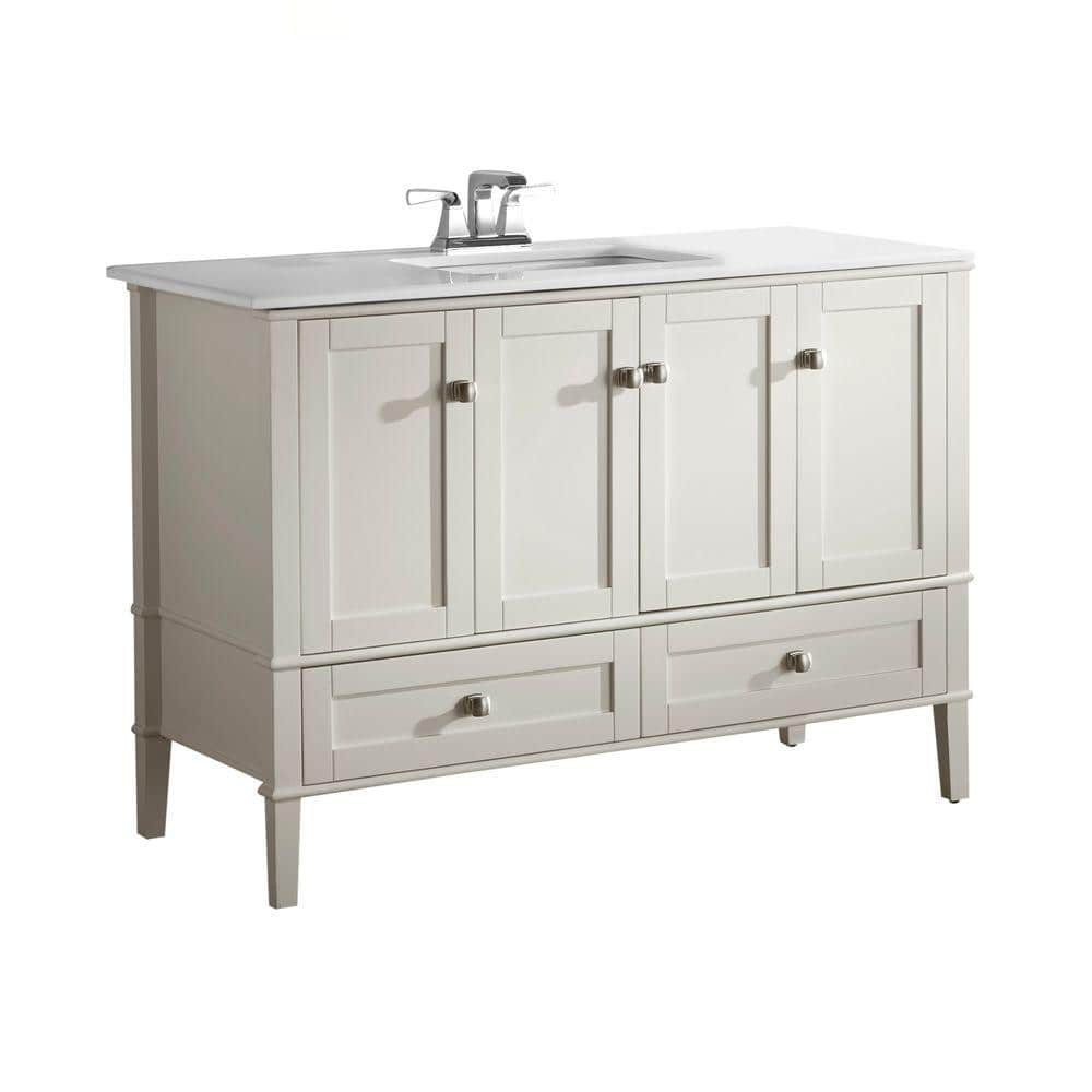 Reviews For Brooklyn Max Chesapeake 48 In Bath Vanity In Pure