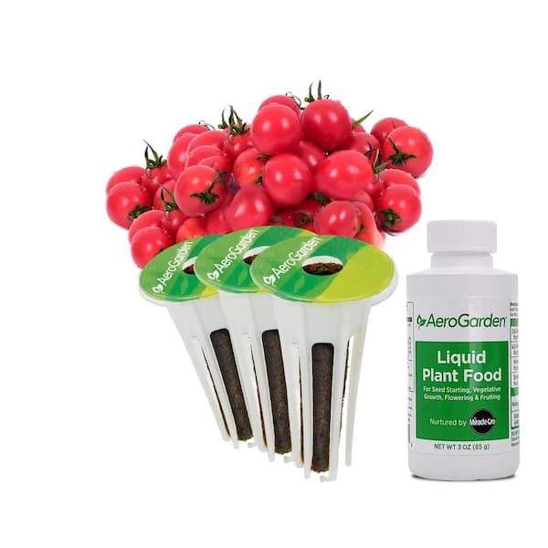 AeroGarden Mighty Mini Cherry Tomato 3-Pod Seed Kit for AeroGarden Hydroponic Indoor Garden