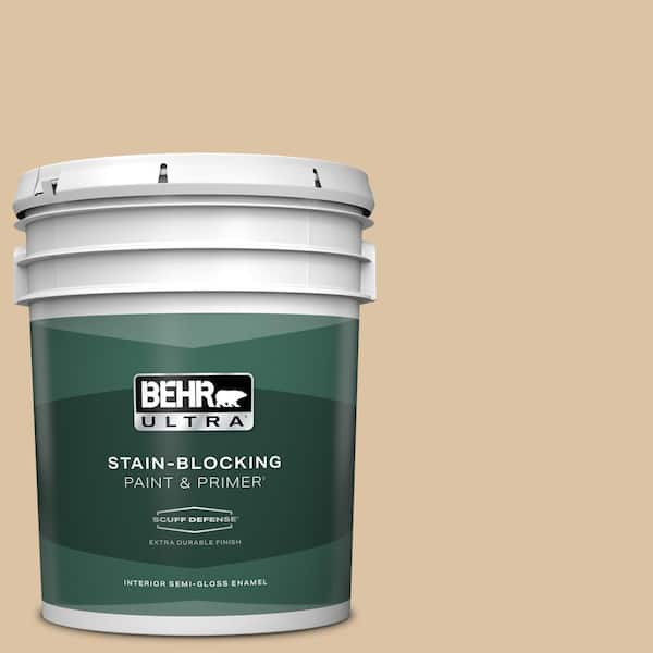 BEHR ULTRA 5 gal. #N280-3 Louvre Extra Durable Semi-Gloss Enamel Interior Paint & Primer