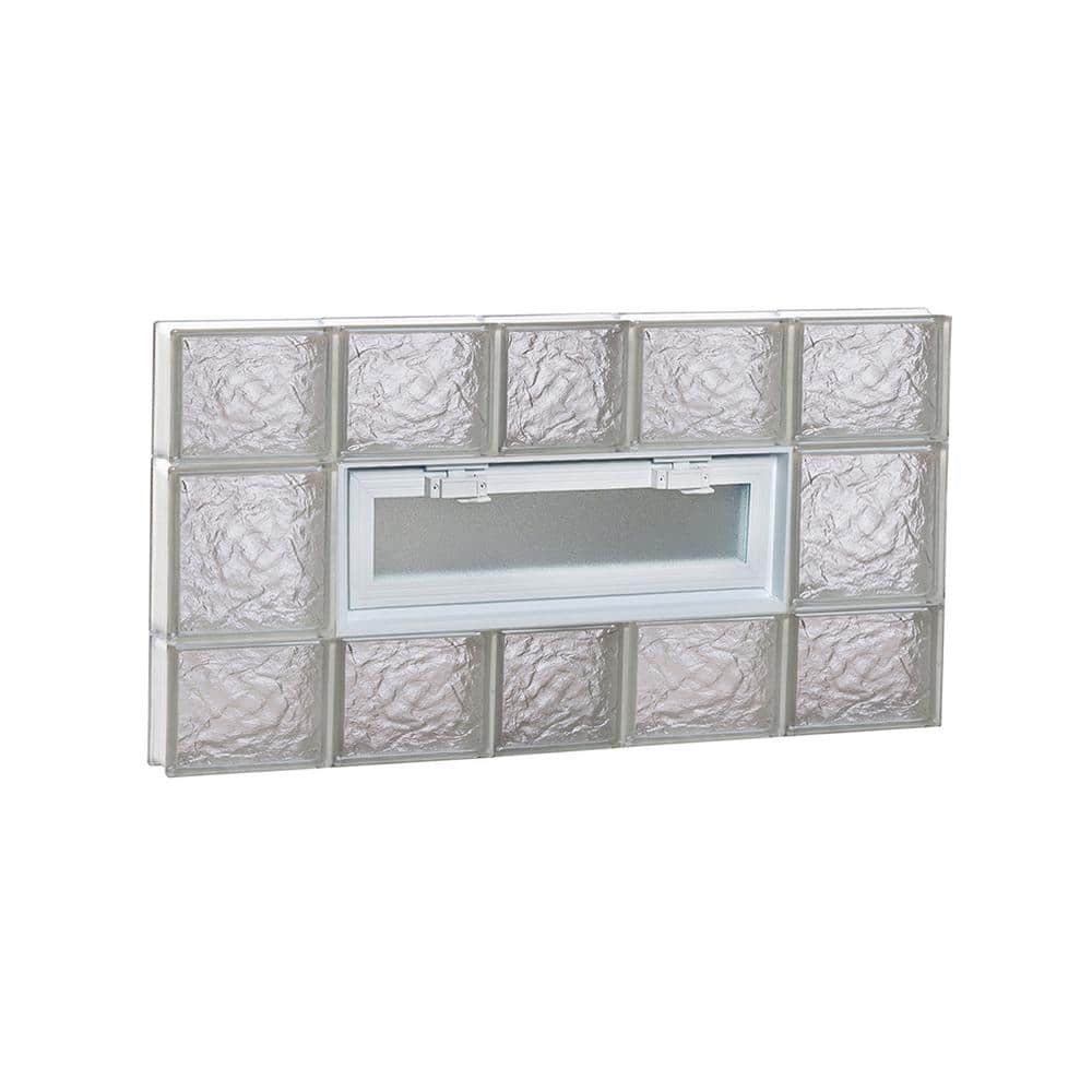 36.75 in. x 19.25 in. x 3.125 in. Frameless Ice Pattern Vented Glass Block Window price history on PriceWatchPro