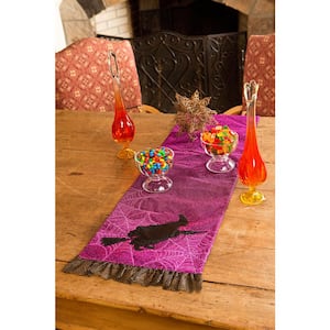 0.5 in. H x 13 in. W x 108 in. D Witching Hour Halloween Table Runner