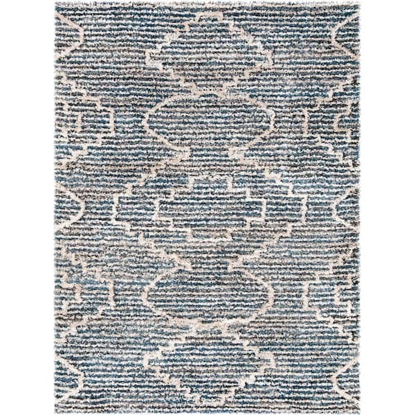 Concord Global Trading Serenity Blue 7 ft. x 9 ft. Traditional Area Rug