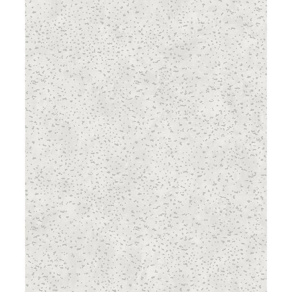 Lustre Collection Silver Embossed Abstract Spot Metallic Finish Paper on No