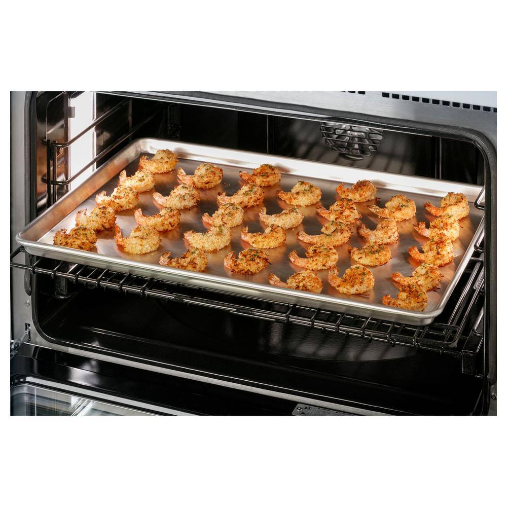 36" Matte Black Dual-Fuel Smart Range with 6 Burners