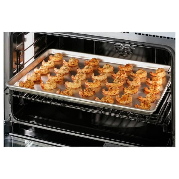 Monogram 36 in. 5.8 cu. ft. Smart Air Fry Convection Oven Freestanding Dual  Fuel Range with 6 Sealed Burners - Stainless Steel