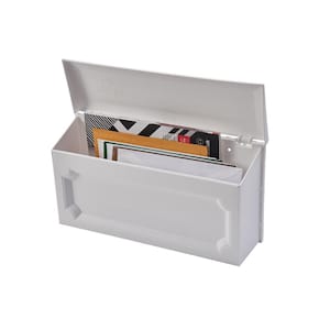 Windsor White, Small, Plastic, Wall Mount Mailbox