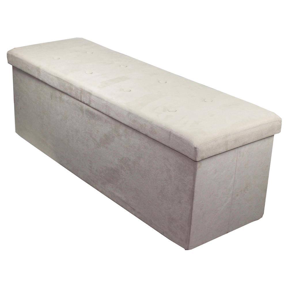43 in. L x 15 in. W x 15 in. H Beige Collapsible Chest Fabric Bench Storage Box price history on PriceWatchPro