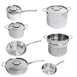 Professional 13-Piece 18/10 Stainless Steel Tri-Ply Cookware Set