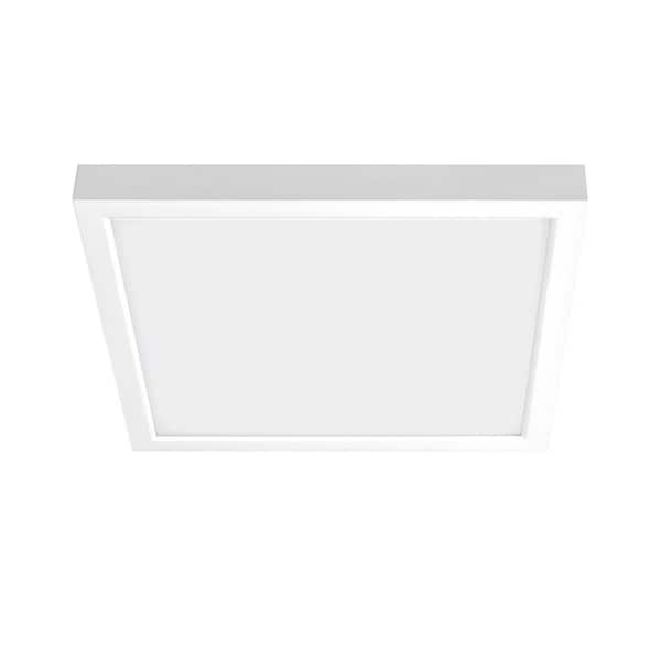 Flex Install Panel 12 in. x 12 in. White Integrated LED Flat Panel Light with 5CCT