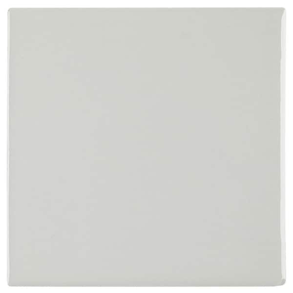 Daltile Restore Ash Gray 4-1/4 in. x 4-1/4 in. Glazed Ceramic Wall Tile (12.5 sq. ft./case)