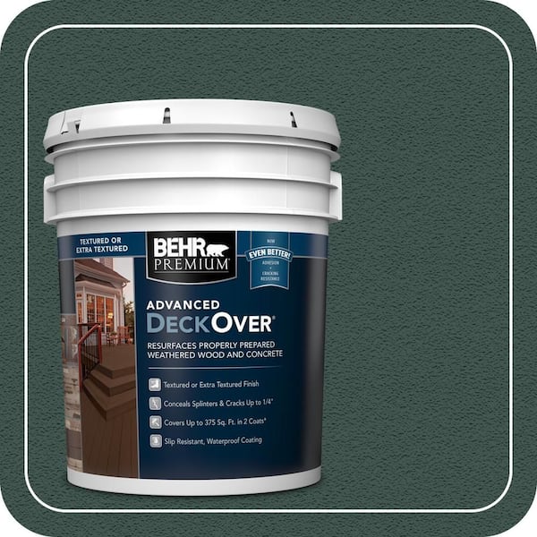 5 gal. #SC-114 Mountain Spruce Textured Solid Color Exterior Wood and Concrete Coating