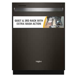 24 in. in Fingerprint Resistant Black Stainless Dishwasher with 3rd Rack