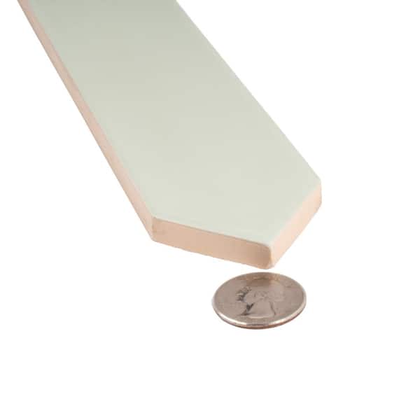 Apollo Tile Piquet Tea Green 2-in x 10-in Matte Ceramic Stone Look Floor and Wall Tile (5.38-sq. ft/ Carton)