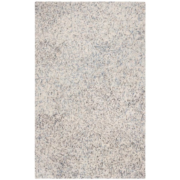 SAFAVIEH Renaissance Blue/Ivory 5 ft. x 8 ft. Floral Geometric Area Rug