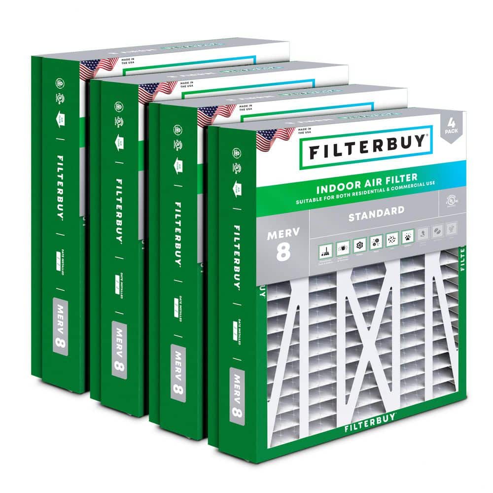 21 in. x 21.5 in. x 5 in. MERV 8 (FPR 5) Dust Defense Pleated HVAC AC Furnace Air Filters for Trane and More (4-Pack) price history on PriceWatchPro