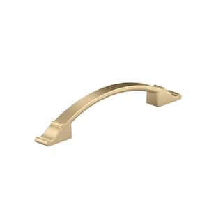 Teramo Collection 5-1/16 in. (128 mm) Center-to-Center Satin Brass Traditional Cabinet Arch Pull