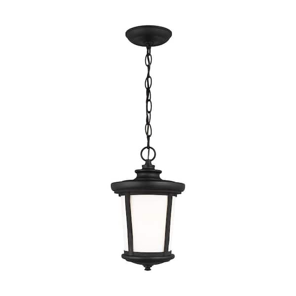 Generation Lighting Eddington 1-Light Black Outdoor Pendant Light