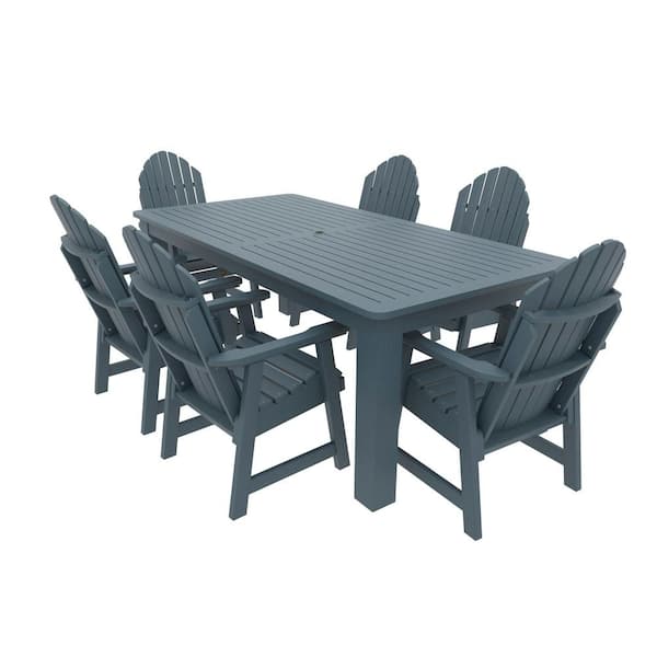 Highwood 7-Pieces Recycled Plastic Outdoor Dining Set Muskoka