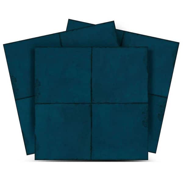 Dark Blue R80 5 in. x 5 in. Vinyl Peel and Stick Tile (24 Tiles, 4.17 sq. ft. /Pack)