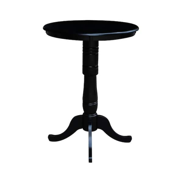 International Concepts Black Solid Wood Pub/Bar Table