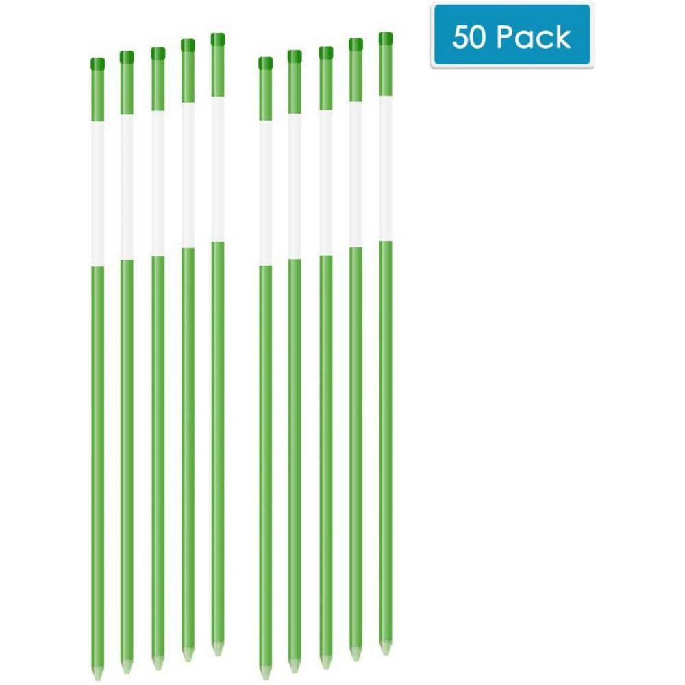 Details about   Pack of 50 Snow Poles 48 inches Yard 5/16 inch for Curbs Grass Driveway Lawn 