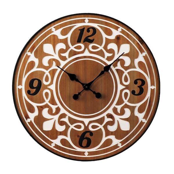 Southern Enterprises Albion Natural Wall Clock