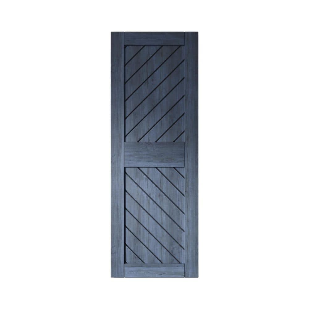XT3 26 in. x 84 in. C-Panel Solid Core Navy Slanted Stripe Design Pine Wood Interior Sliding Barn Door Slab price history on PriceWatchPro