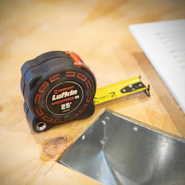 GET BETTER TODAY シングレット Lサイズ Crescent 1-1/4 in. x 25 ft. SHOCKFORCE G2 Power Tape Measure (2