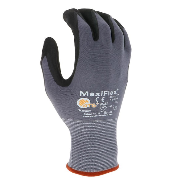ATG MaxiFoam Lite Men's X-Large Gray Nitrile-Coated Grip Abrasion